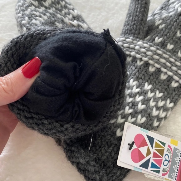 Zella fair isle winter mittens gloves - Picture 4 of 4